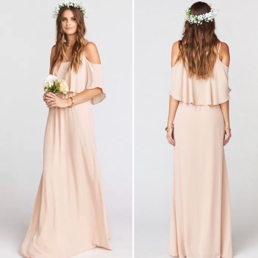 Show Me Your Mumu Caitlin Ruffle Maxi Dress S